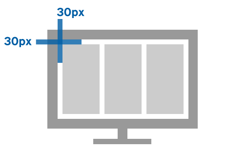 30px gutter example